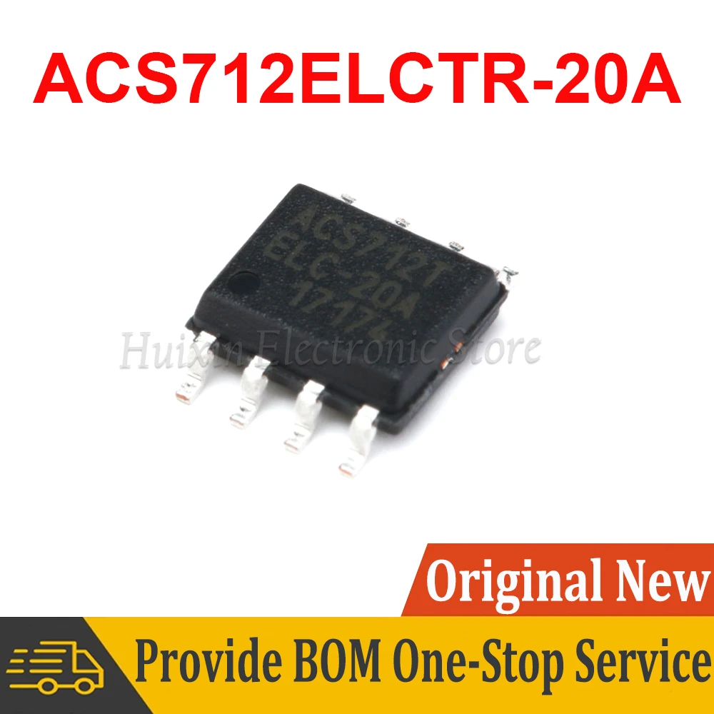 ACS712ELCTR-20A SOP-8 ACS712-20A ACS712T ACS712TELC-20A ACS712 Hall Effect-Based Linear Current Sensor New Original IC Chipset