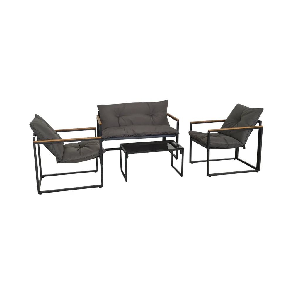 

Modern Luxury KD Coffee Tables Chair Sets Stylish Design for Living Room Patio Porch Lawn Home Garden Balcony Outdoor Spaces