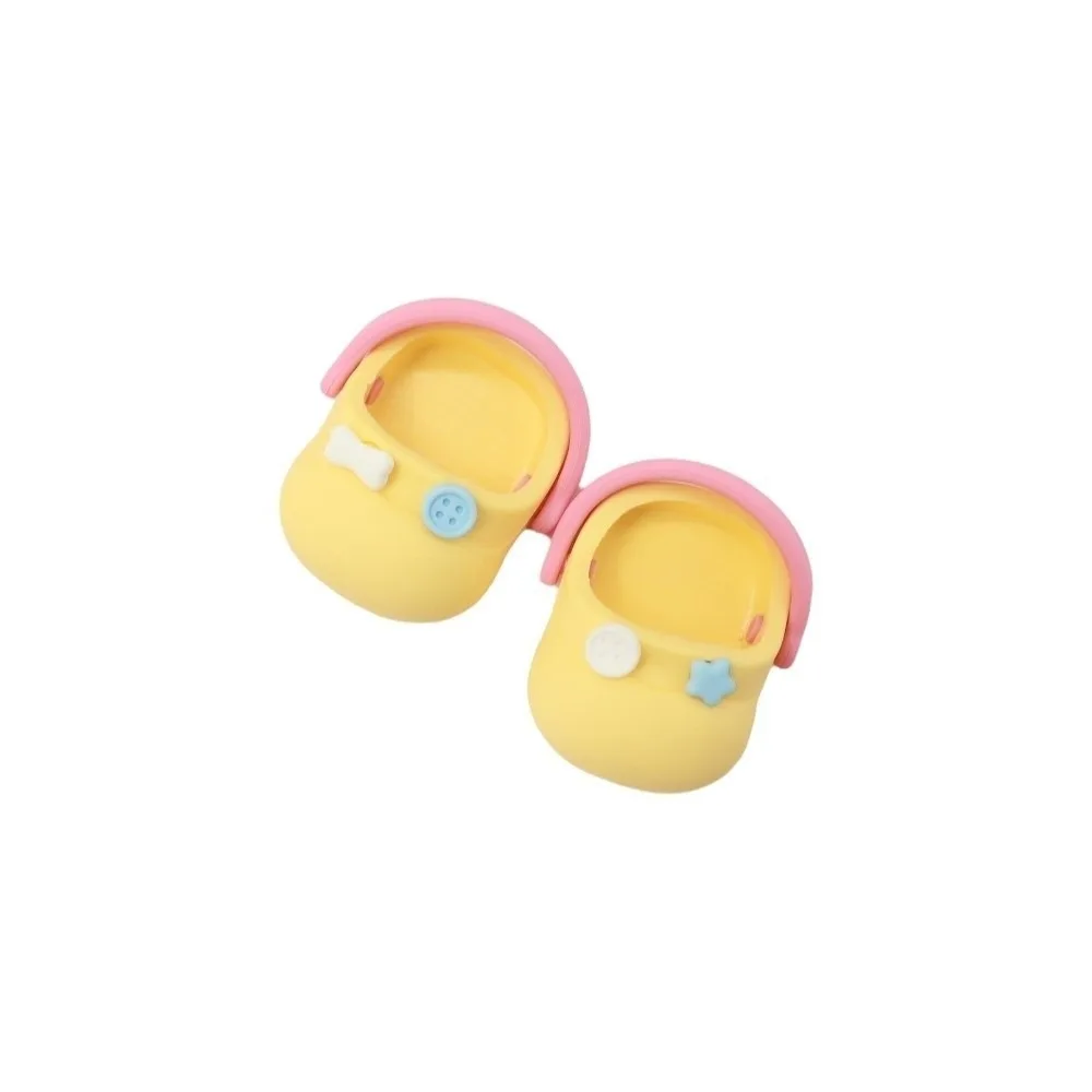 

Round Toe Mini Simulation Slippers Silicone Material Big Head Shoe Cotton Slippers Cotton Material Cute Design Cartoon Slippers