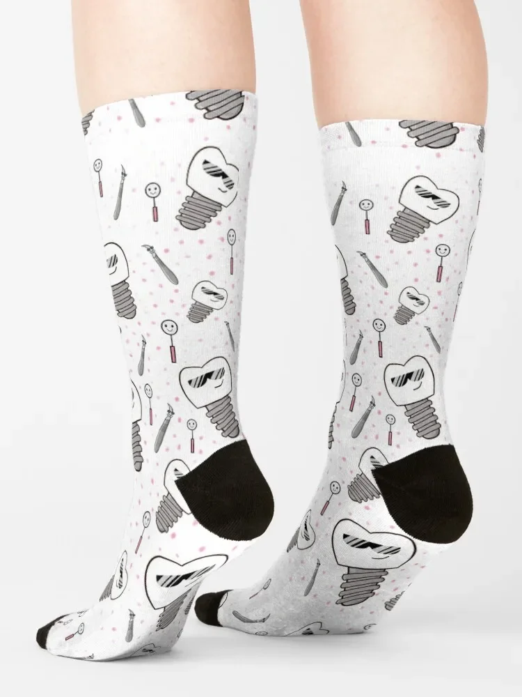 Dental implant cool Socks Funny socks man ankle socks