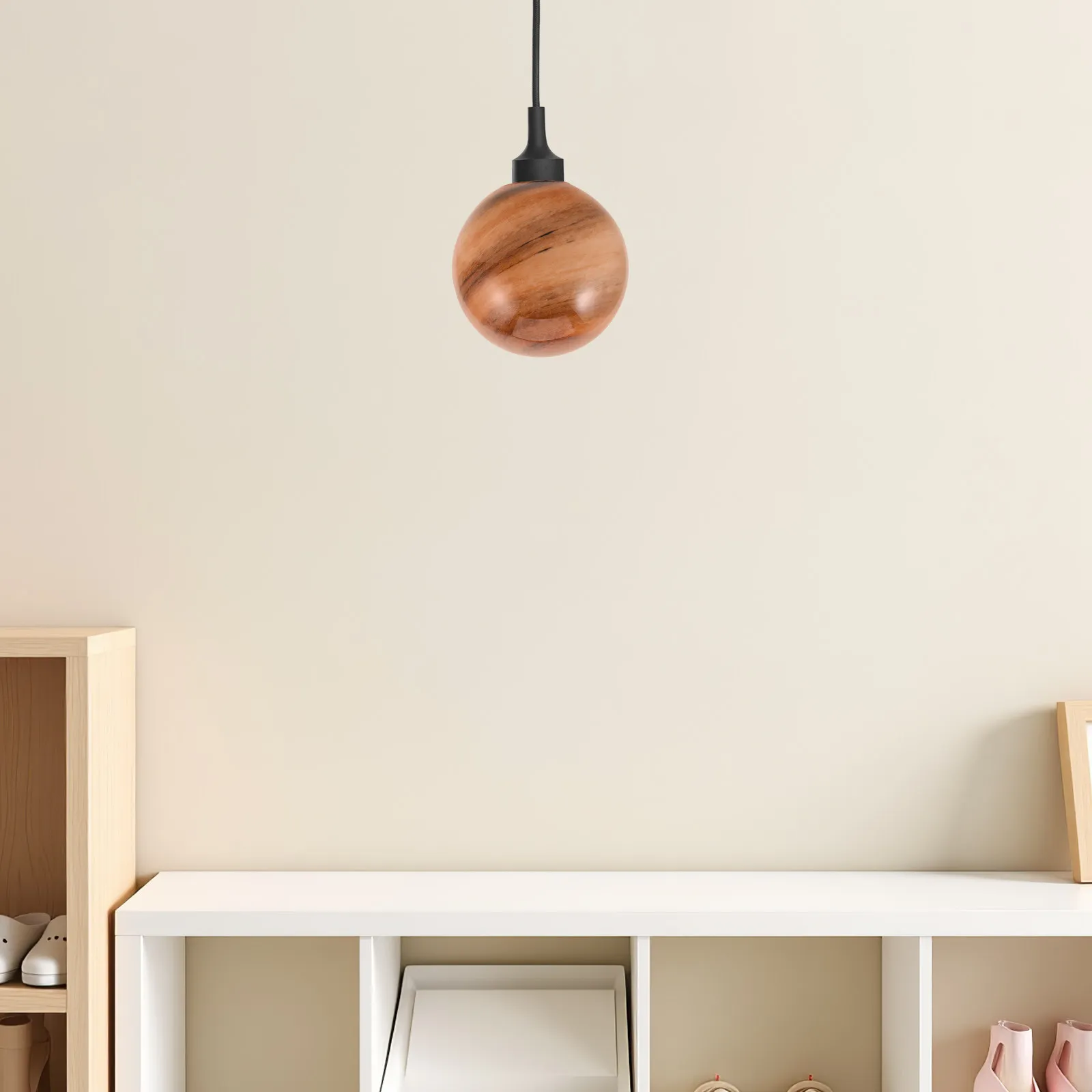 Globe Pendant Light Cover Replacement for Ceiling Lamp 5.5 Cm Fitter Dreamy Space Star Lampshade Planet Design Nursery Bedroom