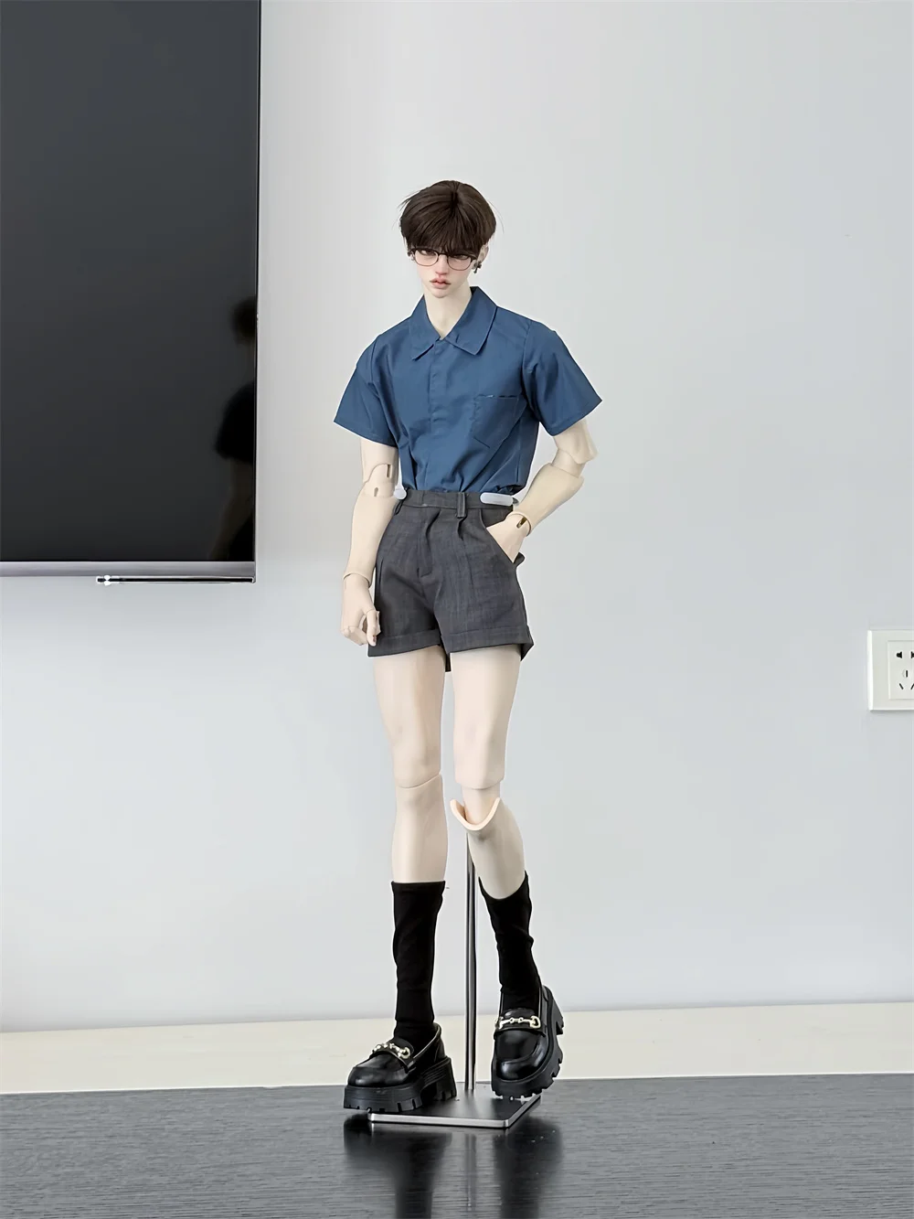 マルチカラーシャツ ID75 4点セット ベビーセット カラフルショーツ 多用途ベーシック スポット在庫 BJDドール Tシャツ おもちゃ ドールアクセサリー