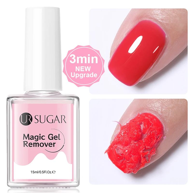

UR SUGAR 15ml Gel Nail Polish Remover Quick Easily Magic Gel Remove In 2-3 Minutes No Need Soaking Or Wrapping Nail Clean Manicu