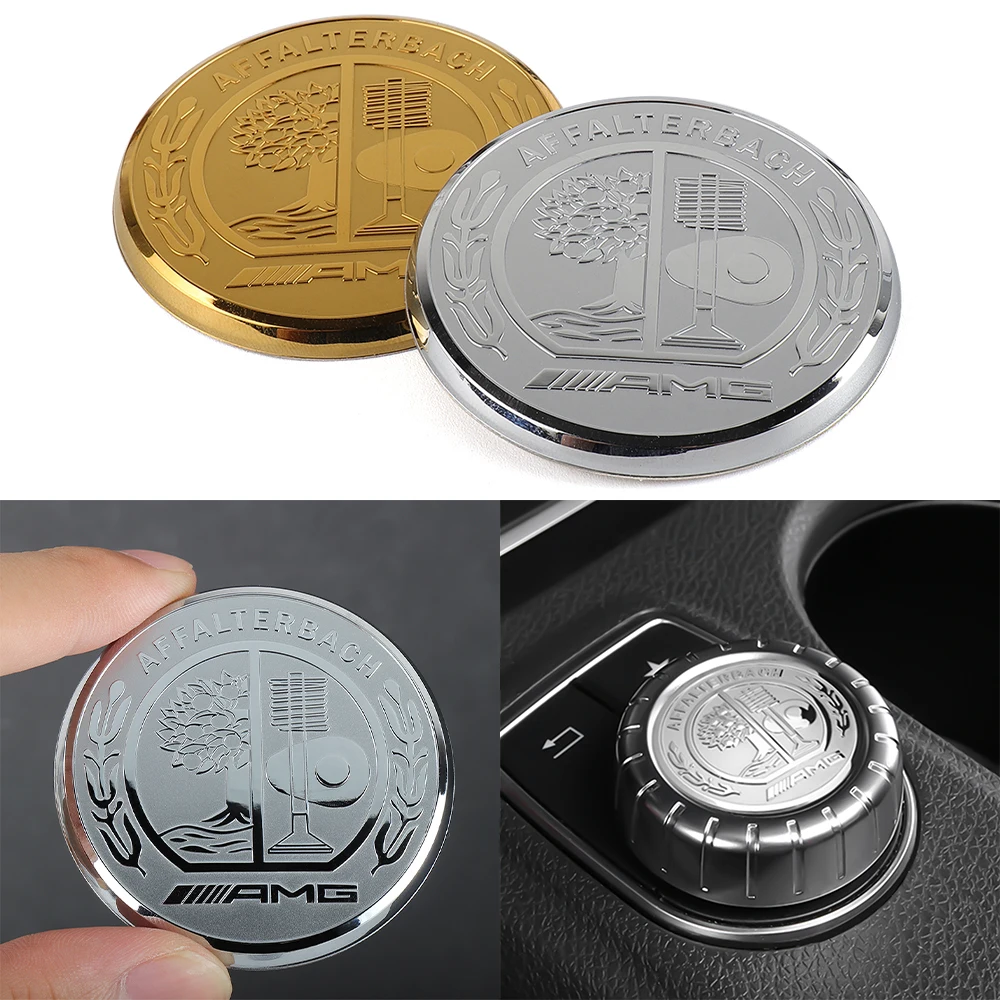 Автомобильная сенсорная кнопка пуска декоративная наклейка на рулевое колесо Наклейка Автомобильные аксессуары для интерьера для Mercedes Benz AFFALTERBACH AMG значок