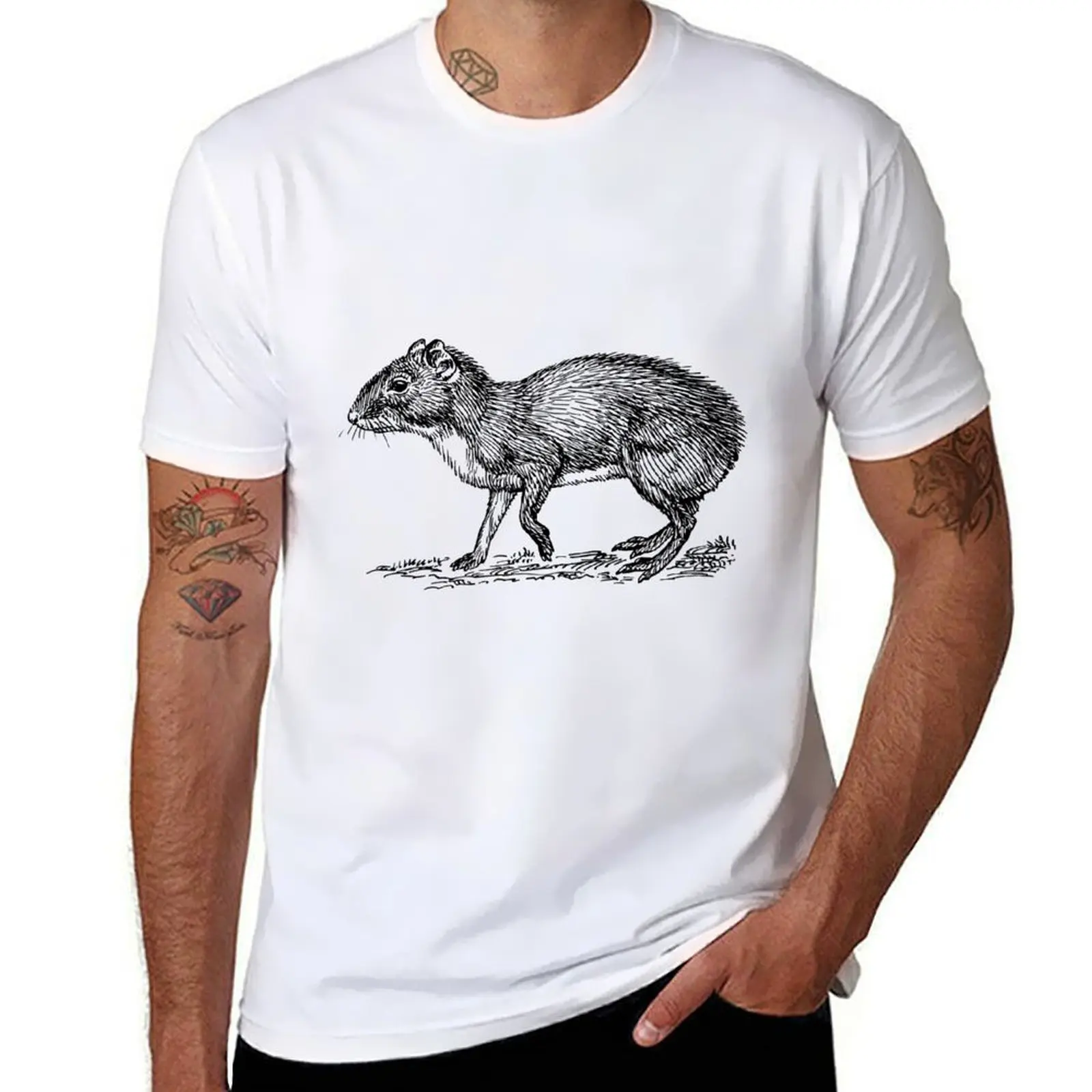 

Футболка Agouti, мужские футболки с графическим рисунком, мужская футболка с индивидуальным принтом, роскошная футболка