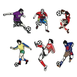 1 pcs footballs soccer balls embroidered iron on patches cloth accessories popular clothing bag hat Patches Appliques repair -44