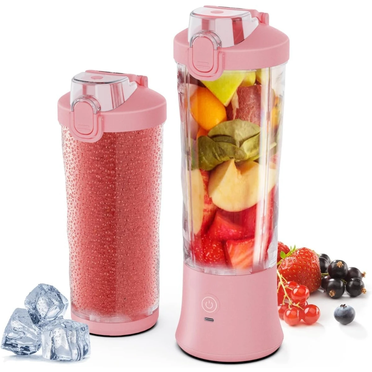 

600ML Electric Portable Blender Smoothies USB Rechargeable 4000mAh Powerful Ice Crush Fresh Fruit Juicer Mini Personal Blender