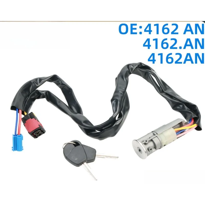 

Ignition Switch Lock Cylinder Assembly with 2 Keys 4162 AN for Citroen for Peugeot Brand New