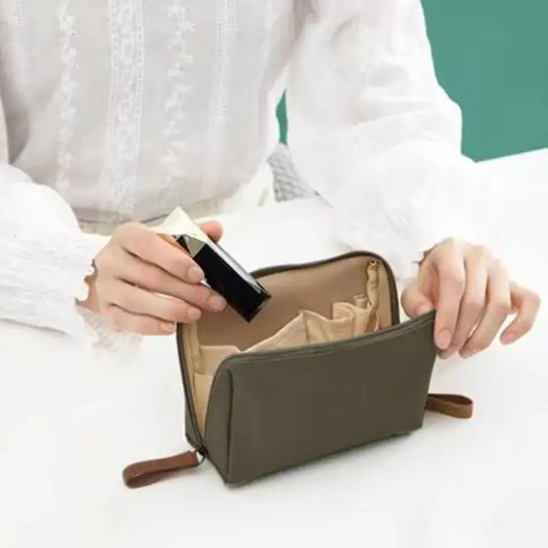 Solid Color Korean Style Cosmetic Pouch Solid Color Korean Style Makeup Bag Toiletry Bag Mini Lipstick Bags
