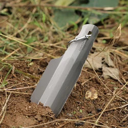 Lixada Titanium Garden Hand Shovel Outdoor Camping Hiking Backpacking Trowel with Clip
