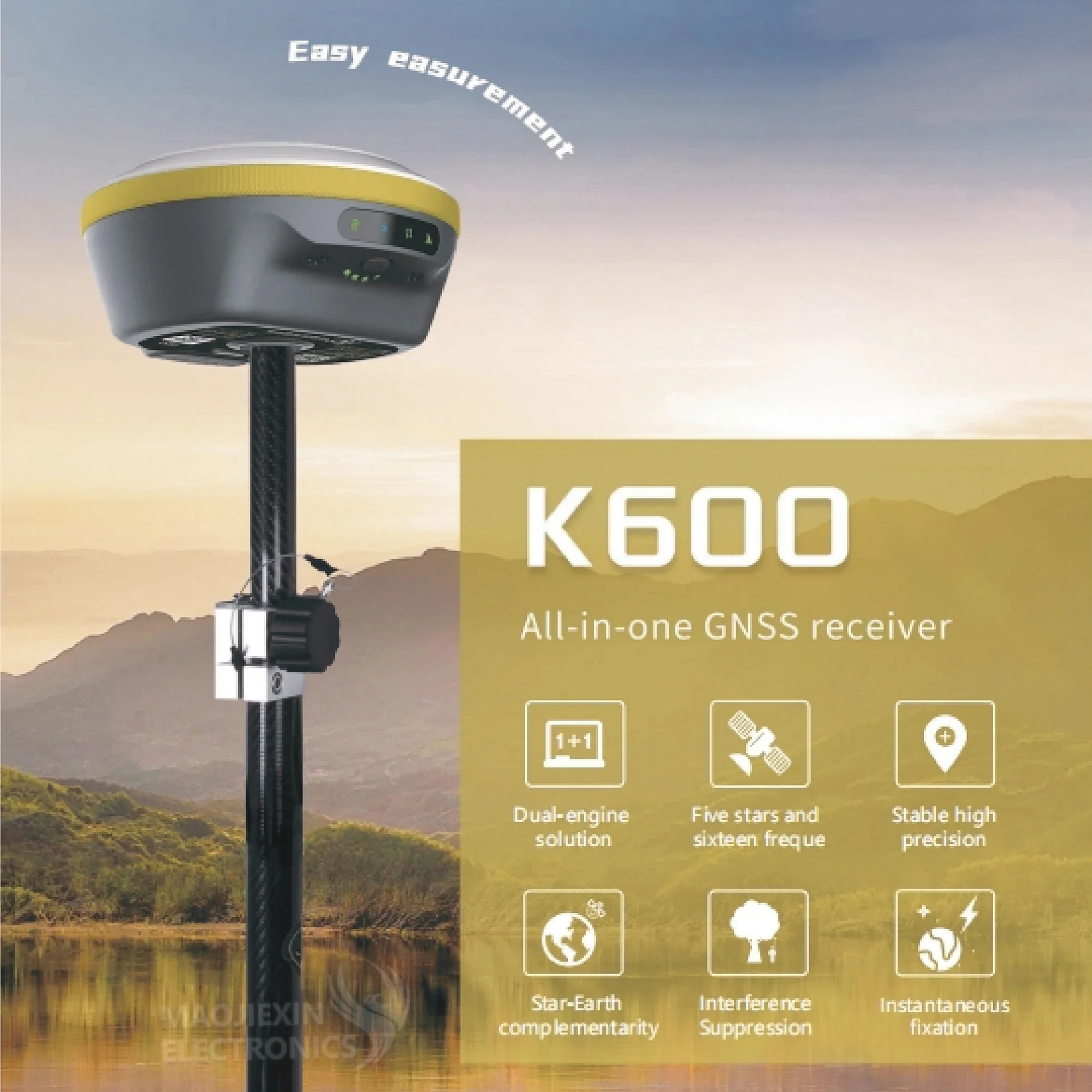 Gnss Rtk All Satellites Topographic Survey Receiver K600 Topographic Survey Construction Projects Agriculture GNSS RTK