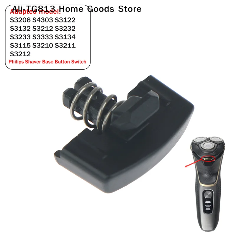 Accesorios de interruptor de resorte a presión [TG813] para botones de base de afeitadora S3206 S3122 S3132 S4303