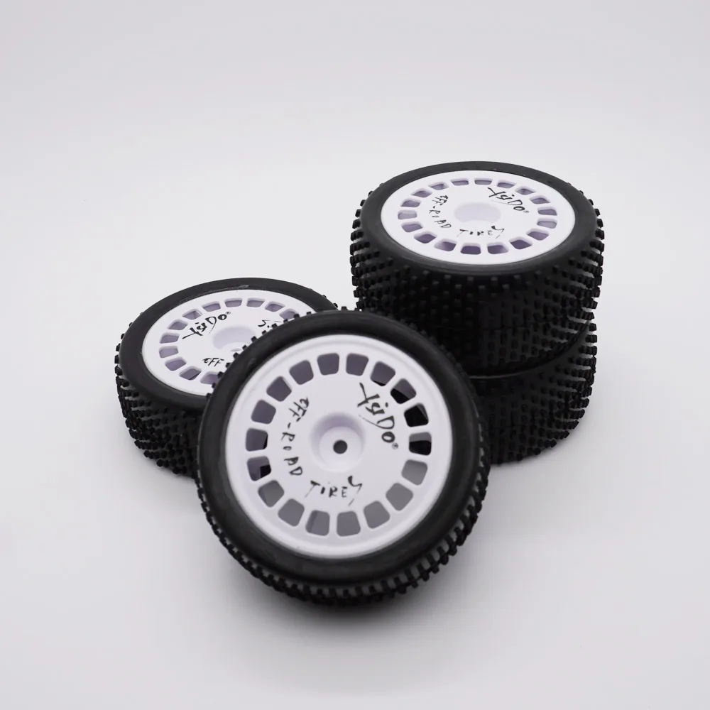 87mm 1/10 2WD RC Off-Road Buggy Car Rubber Tire Wheel for XB2 Serpent SRX2 SRX4 Traxxas Bandit Tekno EB410 Tamiya DT02