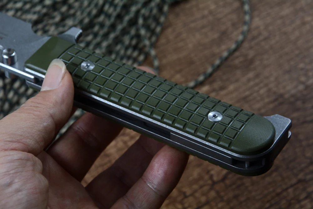 TWO SUN TS394 Folding Knife D2 Stonewash Blade G10 Handle Outdoor Camping Hunting Pocket Knife