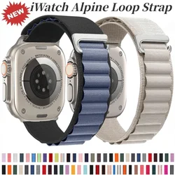 Alpine Loop Nylon Band For Apple Watch Ultra 3/2 Belt 49mm 11 10 9 8 7 46mm 45mm 41mm Soft Bracelet iWatch 6 5 4 3 SE2 44mm 40mm