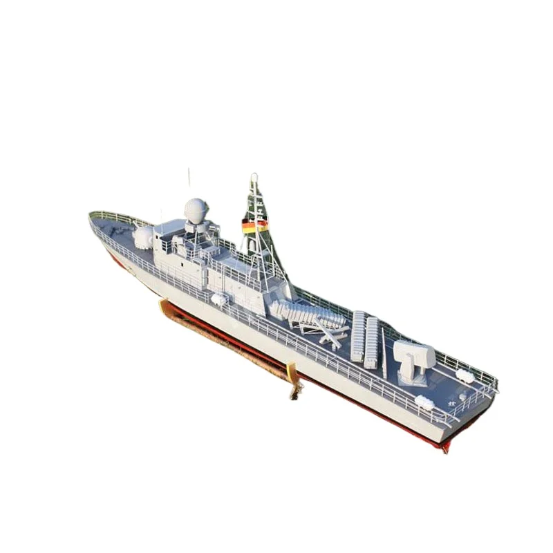 1/72 German 143A Missile Boat DIY Assembly RC Naval Warship Model Kit Military Simulation Hobby Collectible Gift