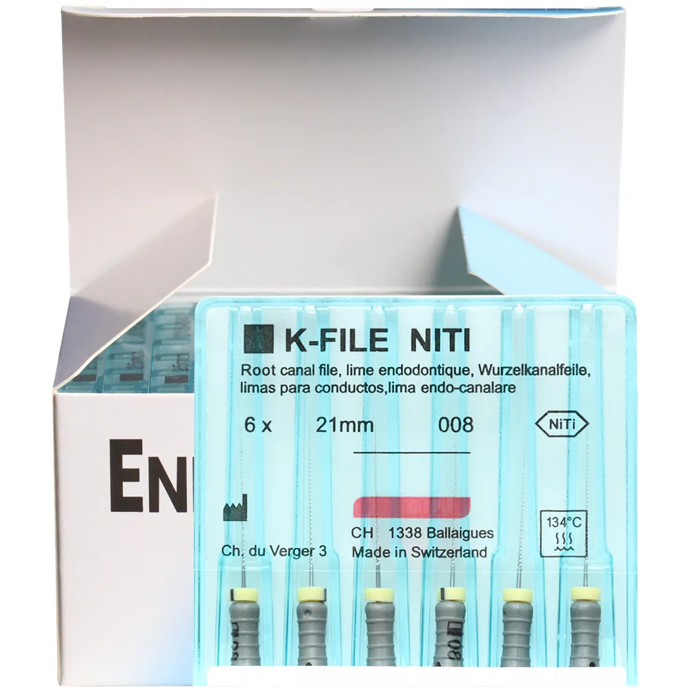 10 Packs Dental K-FILE NITIFLEX 21/25/31mm 015-040 NiTi Flexible Root Canal Files endo Hand Use Endodontic Dentistry Supplies