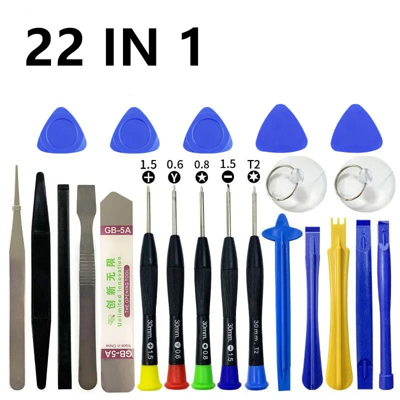 22 in1 Mobile Phone Repair Tools Kit Opening Screwdriver Set For iPhone Smartphoe Computer PC Camera Disassemble Hand Tool Set