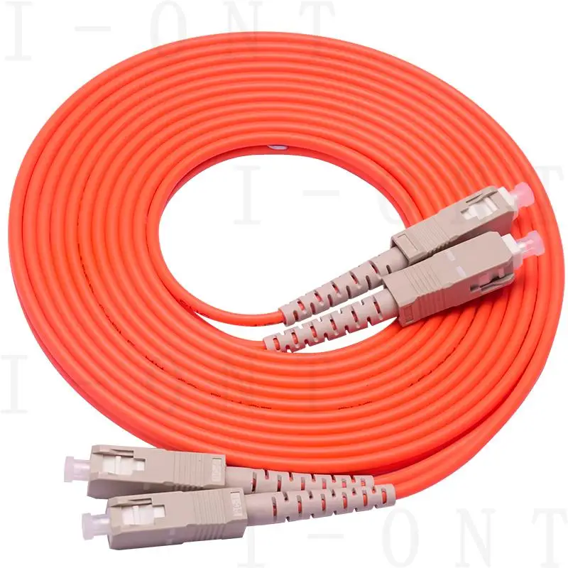 SC/PC-SC/PC,3.0mm Diameter,OM2 Multimode 50/125,Duplex, Optical Fiber Jumper Patch Cord Cable Free Shipping