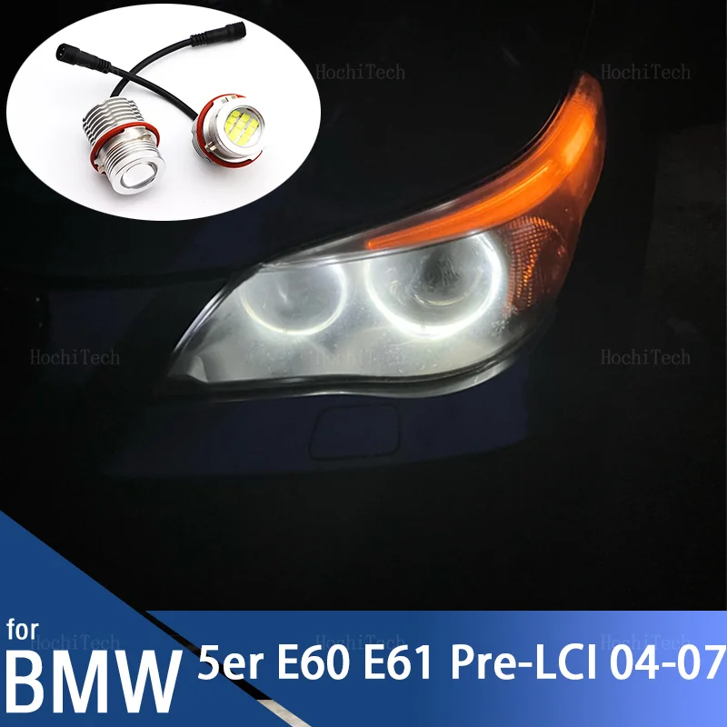 

6000K white LED Angel Eyes Led Marker Lights for BMW 5er E60 E61 Pre-LCI 520i 523i 525i 528i 530i 535i 540i 545i 550 04-07