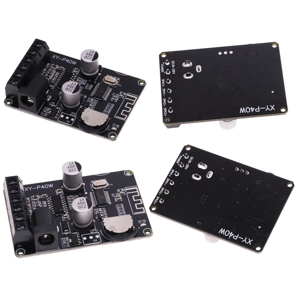 30w 40w stereo bluetooth empfänger leistungs verstärker dual-kanal platine 12v 24v high power digital modul für diy XY-P40W – Detail 6
