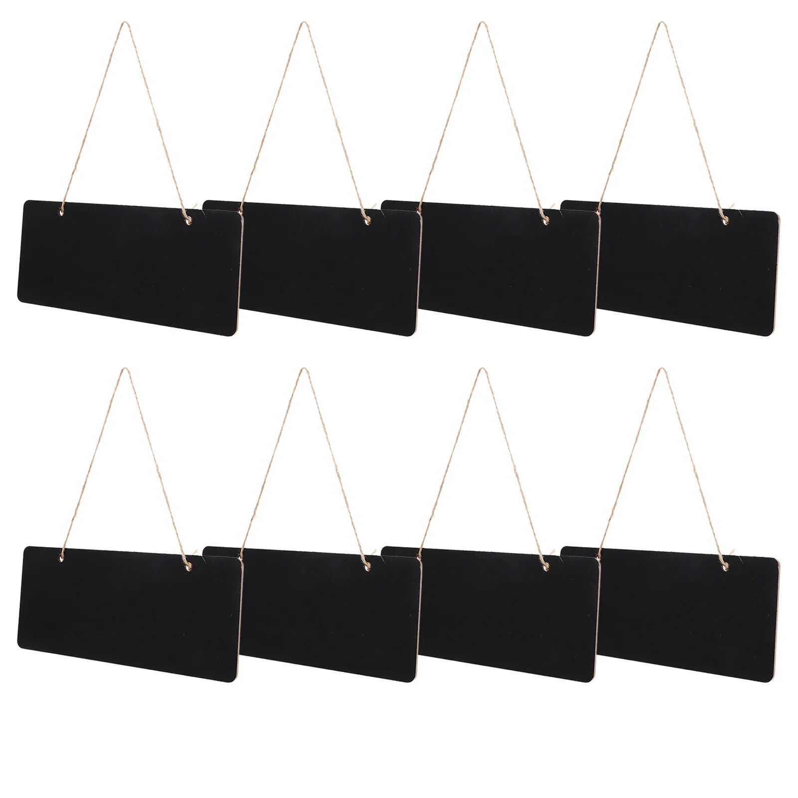 

10Pcs Small Hanging Chalkboard Sign Boards Wood Erasable Message Boards Door Wall Decor for Home Store Restaurant