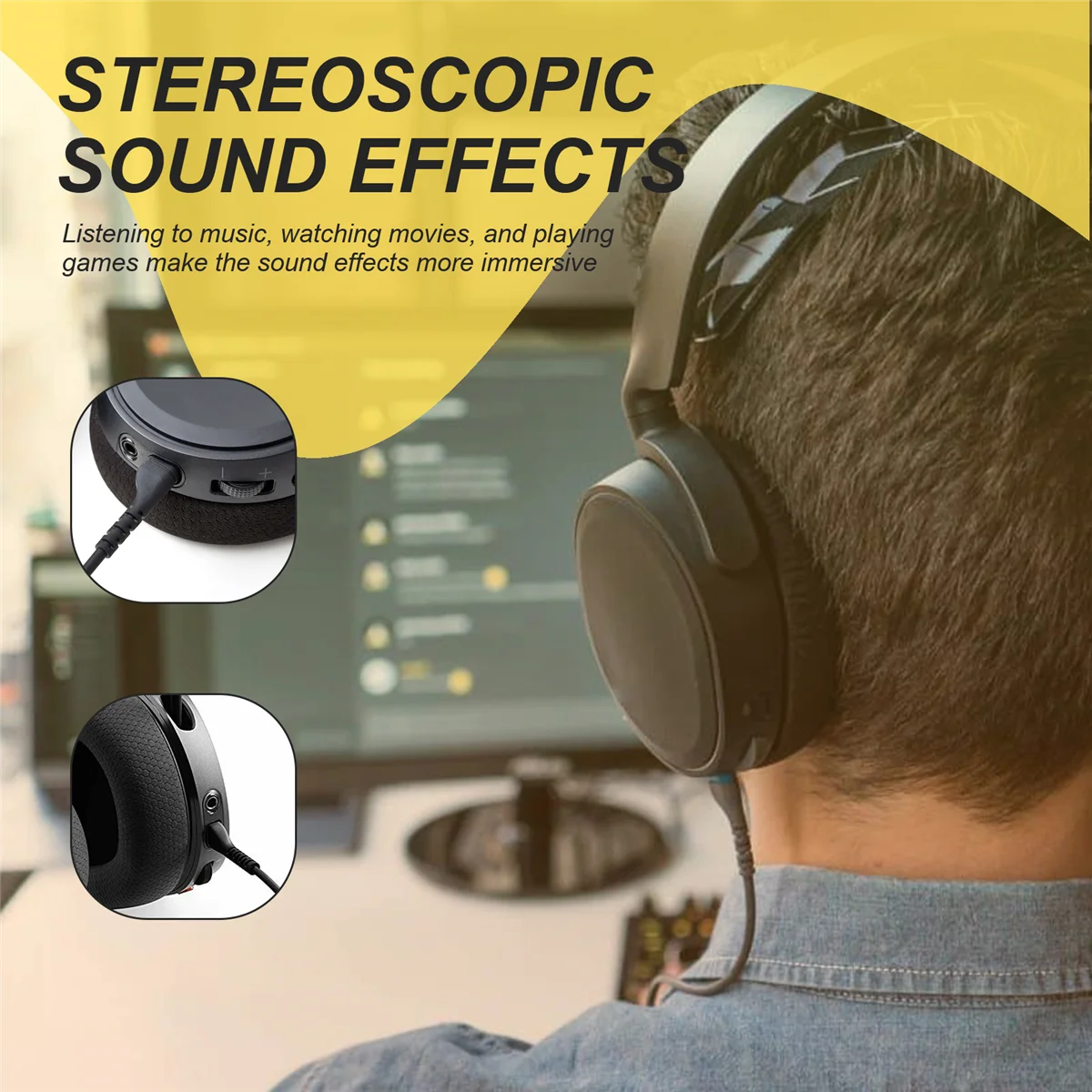 T71C für Steelseries Arctis 3 5 7 9 XPro Kopfhörerkabel, Ersatz-Soundkartenkabel