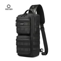 Ozuko chest bag Outdoor Sports Men's Oblique Straddle Shoulder Bag Waterproof Men's One Shoulder Crossbody Bag