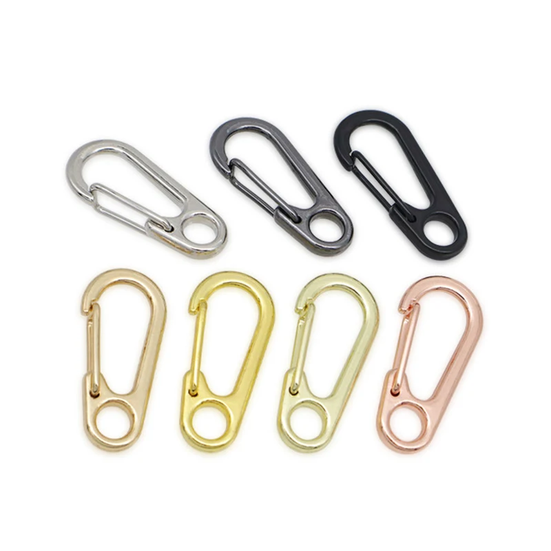 5/10/20pcs Lobster Clasp Buckle Keychian Mini Carabiners Outdoor Camping D-ring Buckles Alloy Spring Snap Hooks Keychains Clips