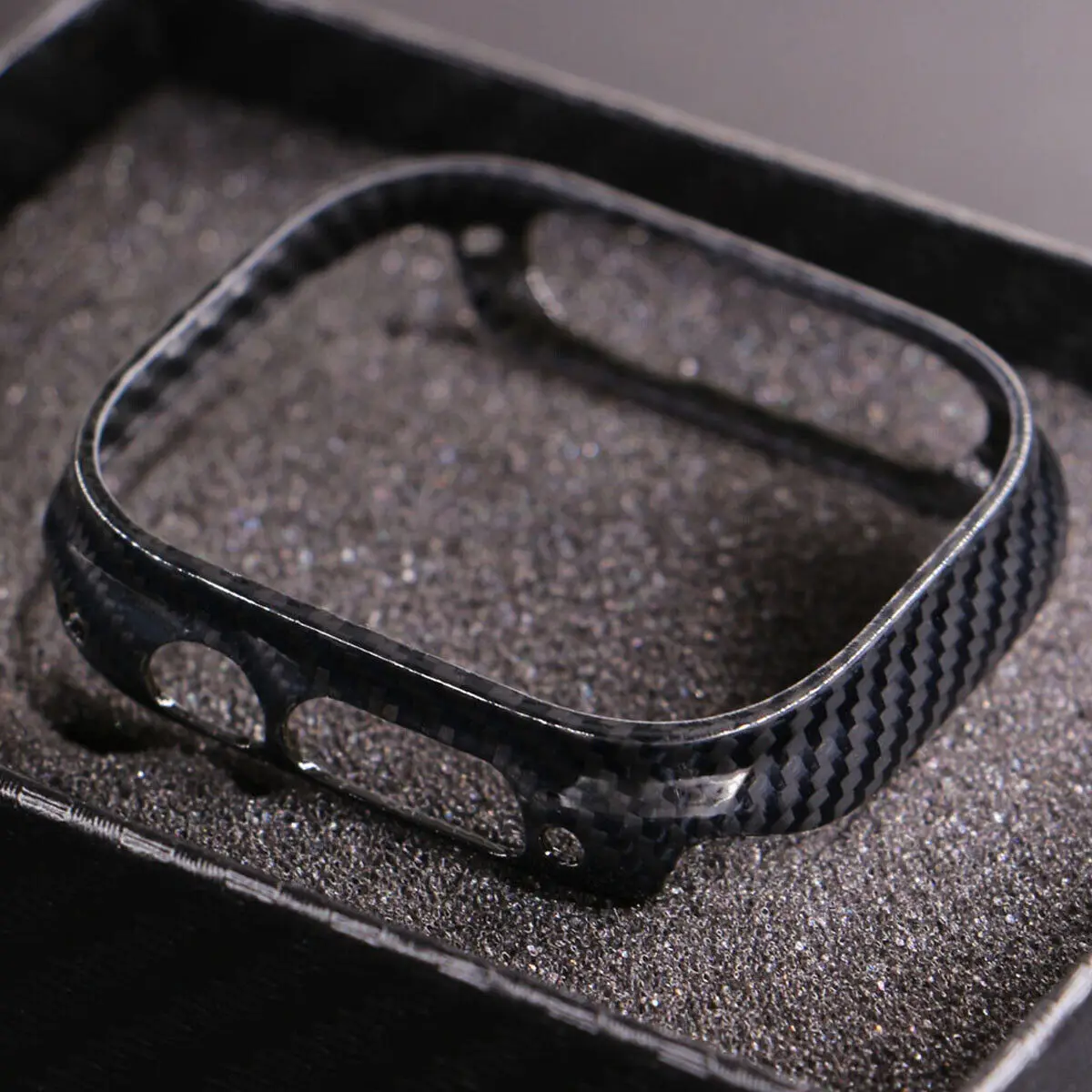 Genuine Carbon Fiber ShockProof Slim Case Bumper For Apple Watch S9 S8 S7 Series 45mm Watch Cover