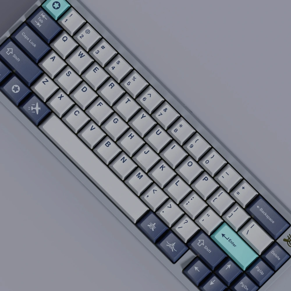 PBT キーキャップ GMK パシフィックチェリープロファイル染料昇華 MX スイッチメカニカルキーボードダブル B 分割 7U スペースバー