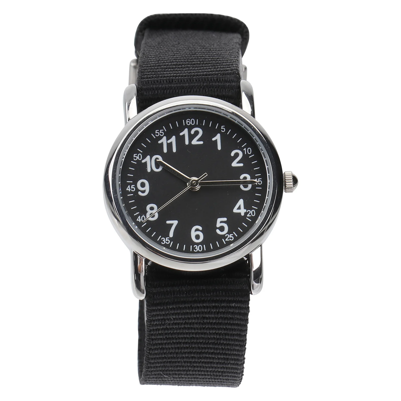 Waterproof Watch Braided Quartz Wristwatch Black Casual School Cartoon Minimalist Design Accurate Sport Timekeeping