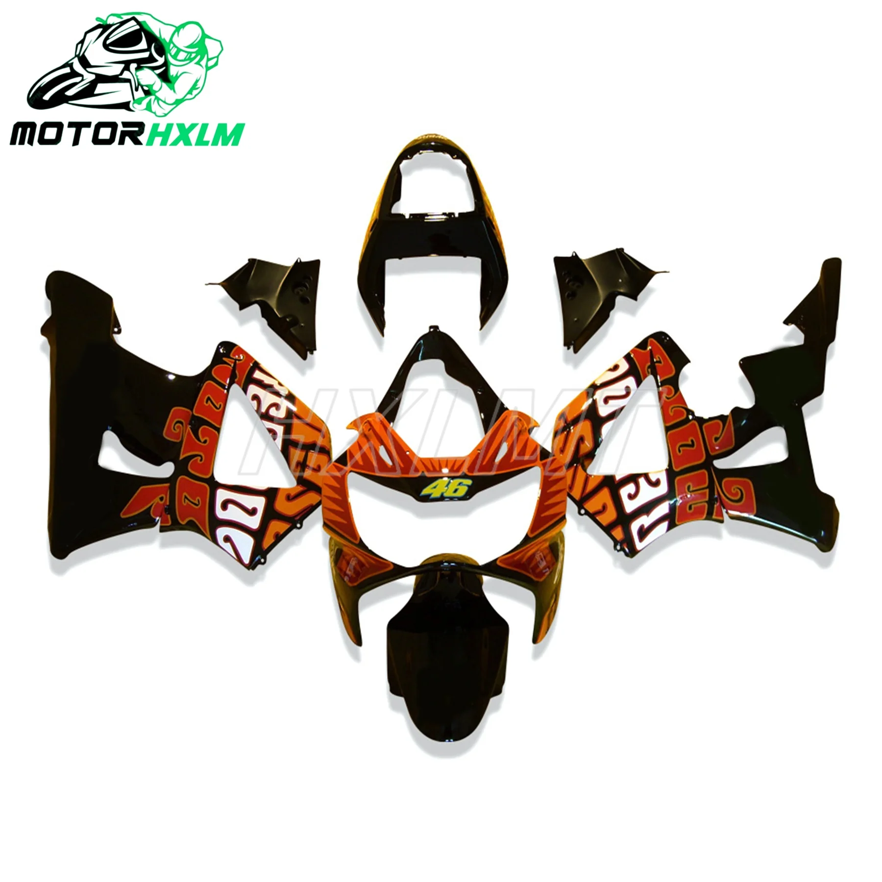 

Motorcycle Shell Fairing Kit New for Honda CBR900RR CBR929RR CBR900 CBR929 CBR 900 929 RR 900RR 2000 2001 Fairings Bodywork Set