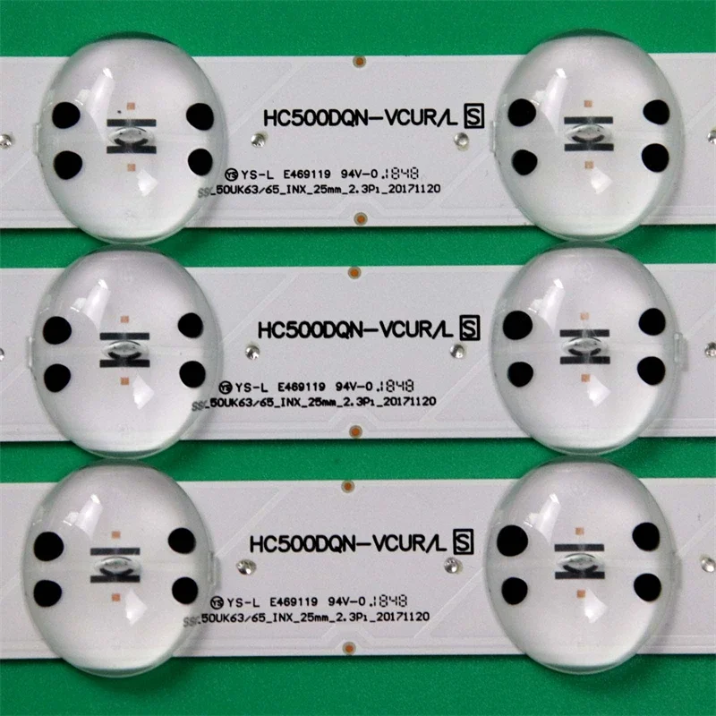 ใหม่ LED ทีวีความสว่างบาร์สําหรับ LG 50UK6300BUB 50UK6750PLB 50UK6410PLC 50UK675PLD Backlight แถบ HC500DQN-VCUR/L S เทป