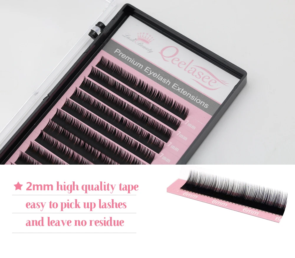 Qeelasee Bottom Volume Lashes Untere Wimpern Unterwimpernverlängerungen 5/6/7mm Kurze Wimpern Augenbrauen-Wimpern Make-up Maquillaje Cilios – Detail 4