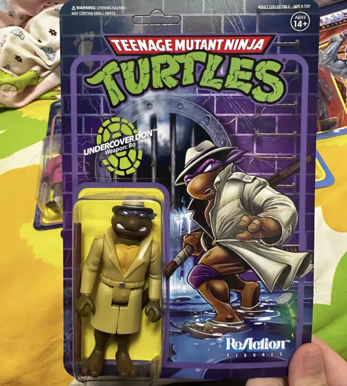 Super7 Teenage Mutant Ninja Turtles Collectible 3.75 Inch Reaction Figures Wave 6 Napoleon Bonafrog Raph Chrome Dome Triceraton - view 4