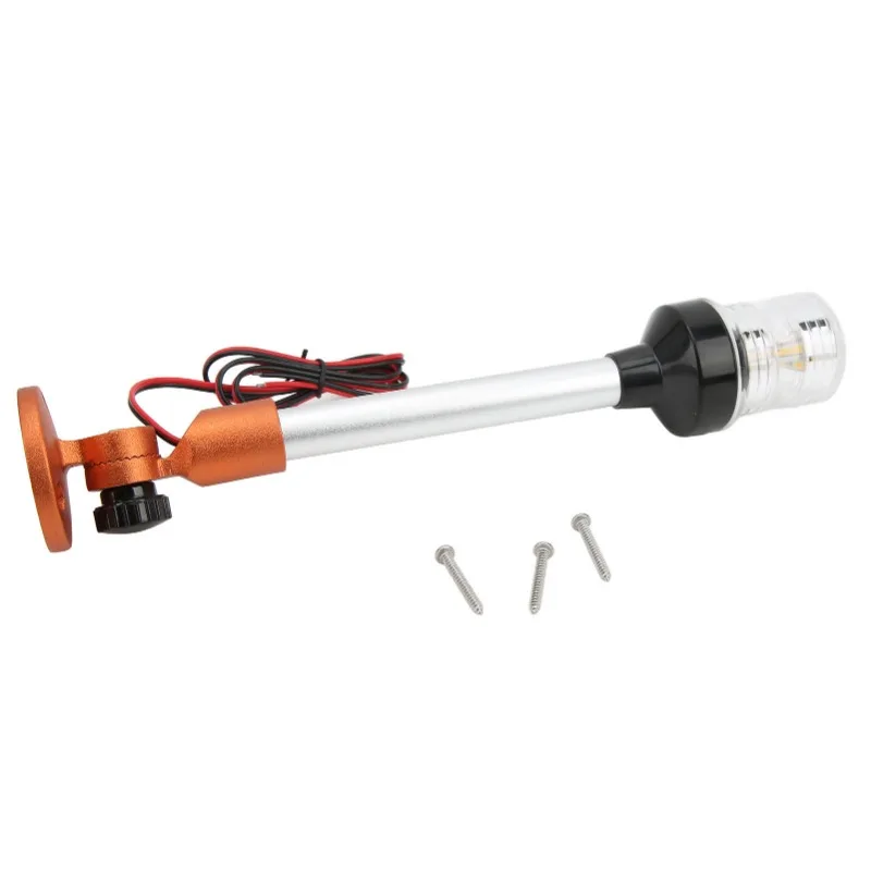 

Marine LED Anchor Navigation Light - 2NM Visibility, IP66 Waterproof, Fold-Down 360° All-Round Stern Lamp, Fit for Yachts & Mari