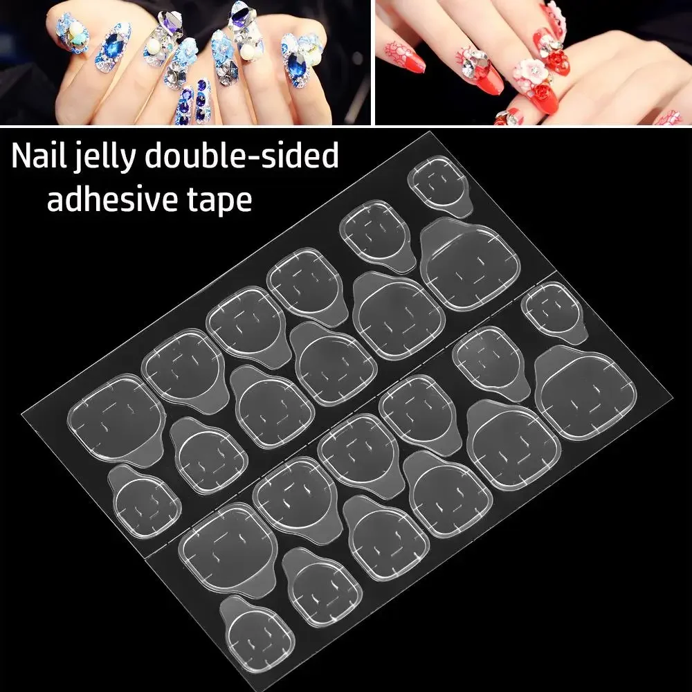 Nowe Przezroczyste Taśmy Samoprzylepne DIY Dwustronne Naklejki Narzędzie do Przedłużania Tipsów do Paznokci