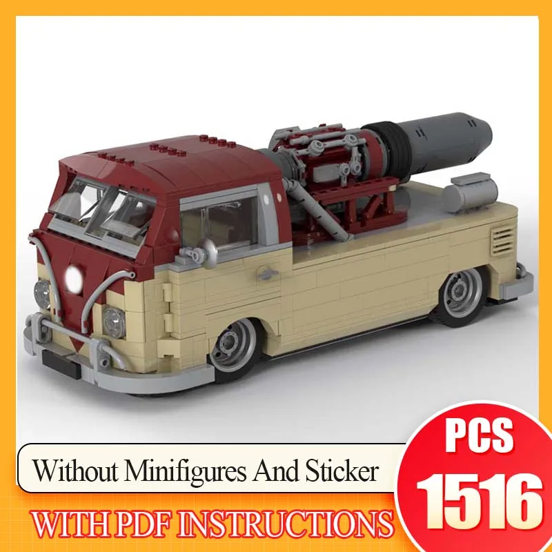 

1516PCS MOC Building Bricks Willy T1 Modify Jet Cars Modular Technology Gifts Holiday Assemble Children Toys Suit