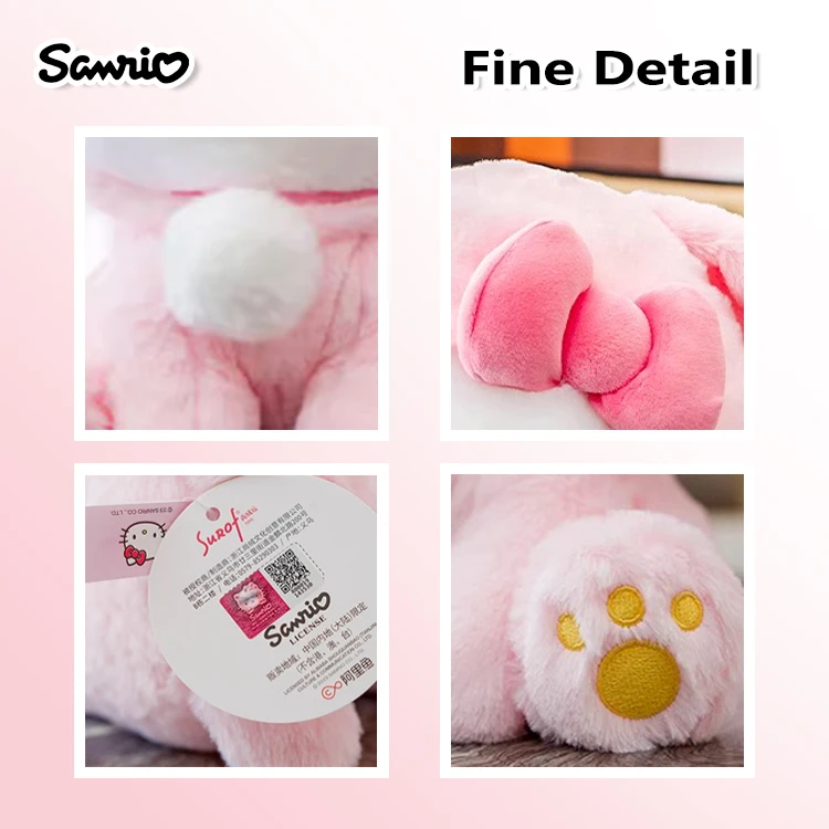 Anime Sanrio Hello Kitty KT Cat Rabbit Stuffed Toys Cute Plush Toys Kawaii Cartoon Dolls Birthday Gift For Kids Baby Girlfriend