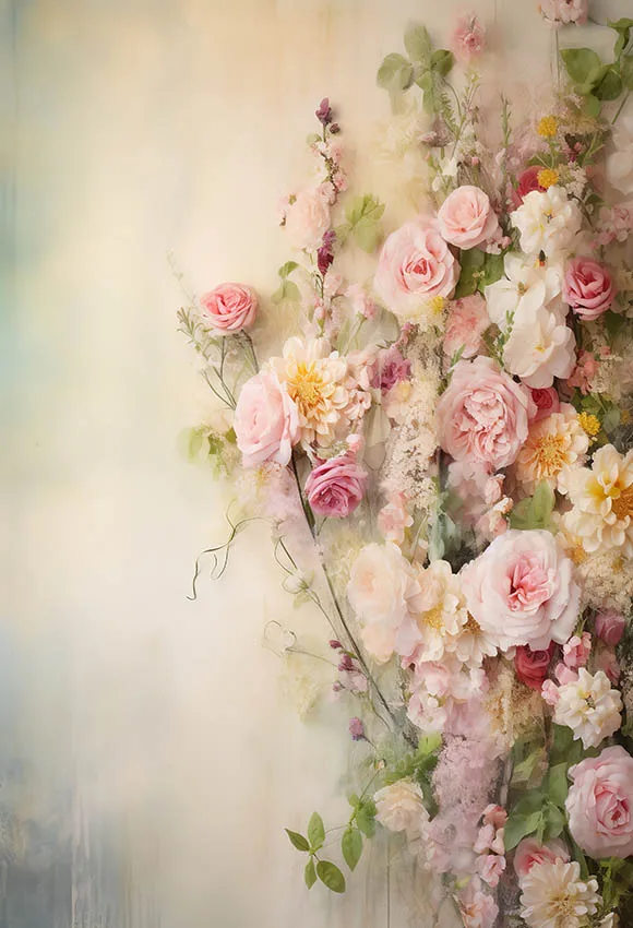 Mehofond Photography Background Painting Flowers Texture Adult Birthday Wedding Maternity Portrait Decor Backdrop Photo Studio