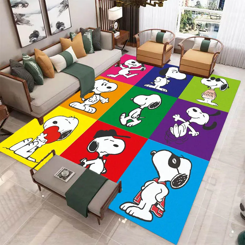 Cute Cartoon Snoopy printed carpet Non-slip carpet outdoor carpets area rug Home bedroom decor rugs for bedroom birthday gift