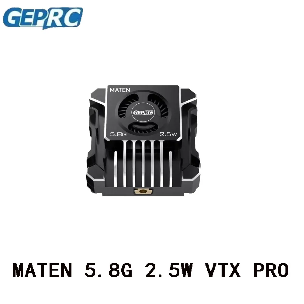 GEPRC MATEN 5.8G 2.5W VTX PRO 2500mW Dissipazione del calore in alluminio CNC ad alta potenza per gli appassionati di corse a lungo raggio FPV