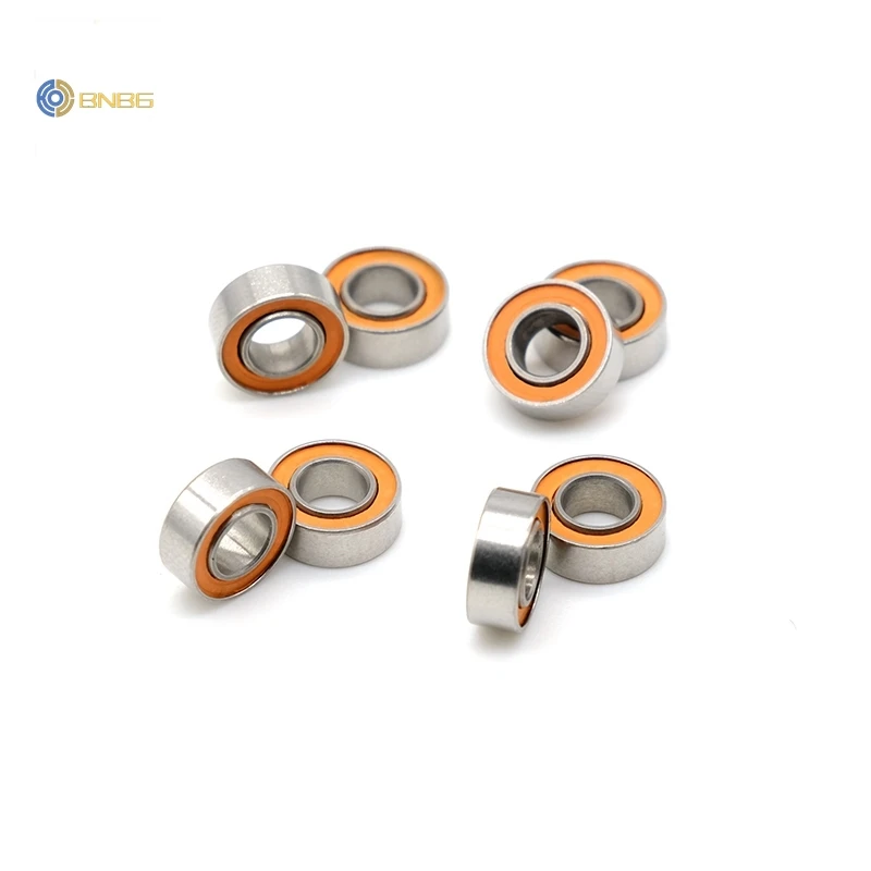 10Pcs SMR84 2RS CB 4x8x3 mm Stainless steel hybrid ceramic bearing ABEC7 Without Grease Fast Turning