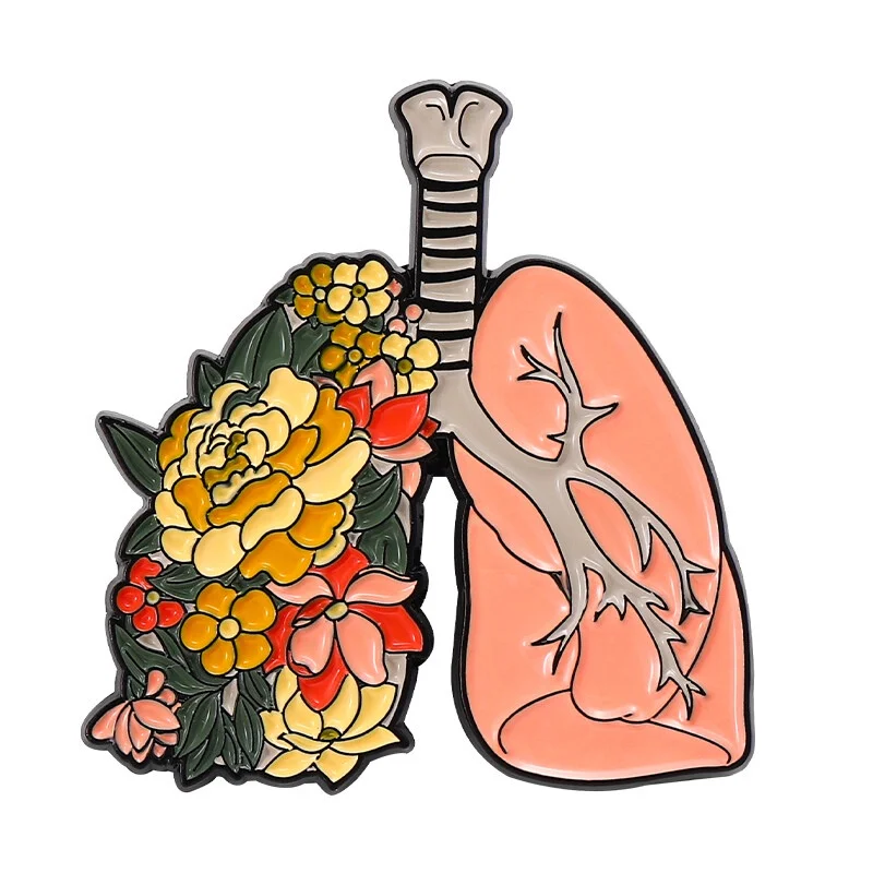 Medizinische Lunge Gehirn Emaille Pins Kreative Orgel Herz Revers Broschen Abzeichen Cartoon Schmuck Ärzte Krankenschwestern Geschenk für Freunde – Detail 18