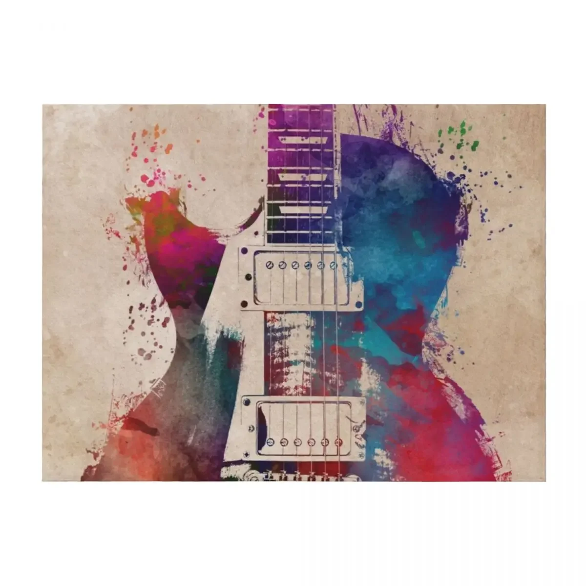 

guitar art #guitar Throw Blanket Quilt Bed Fashionable Kid'S Beach Blankets