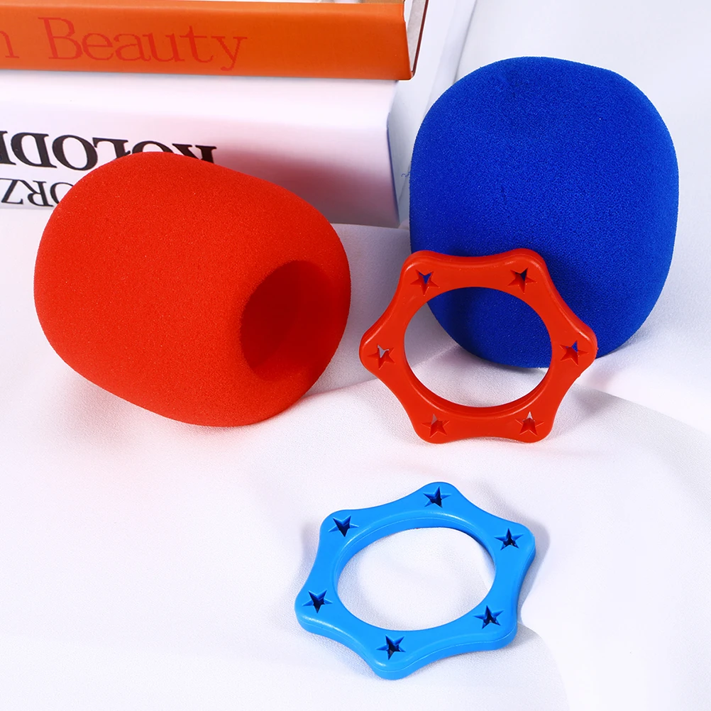 

16pcs Plastic Microphone Skidproof Ring Anti Slip Cover For Handheld Mic Stage Performance Ktv Dance Ball Conference Use