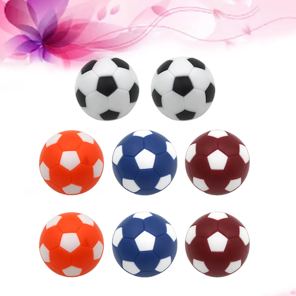 

8Pcs 36Mm Table Soccer Balls Replacement for Standard Foosball Tables Multicolor Plastic Mini Footballs for Competitive Casual