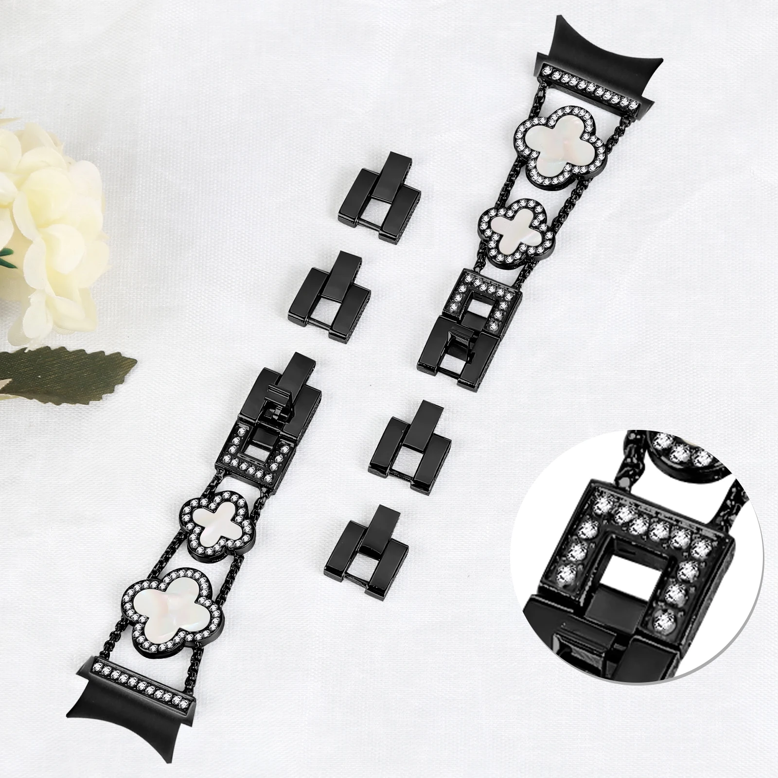 لا فجوات الماس حزام لساعة سامسونج جالاكسي 6 الكلاسيكية 47 مللي متر 43 مللي متر 4/5/6/7 44 مللي متر 40 مللي متر حزام معدني لسوار غالاكسي 5pro 45 مللي متر