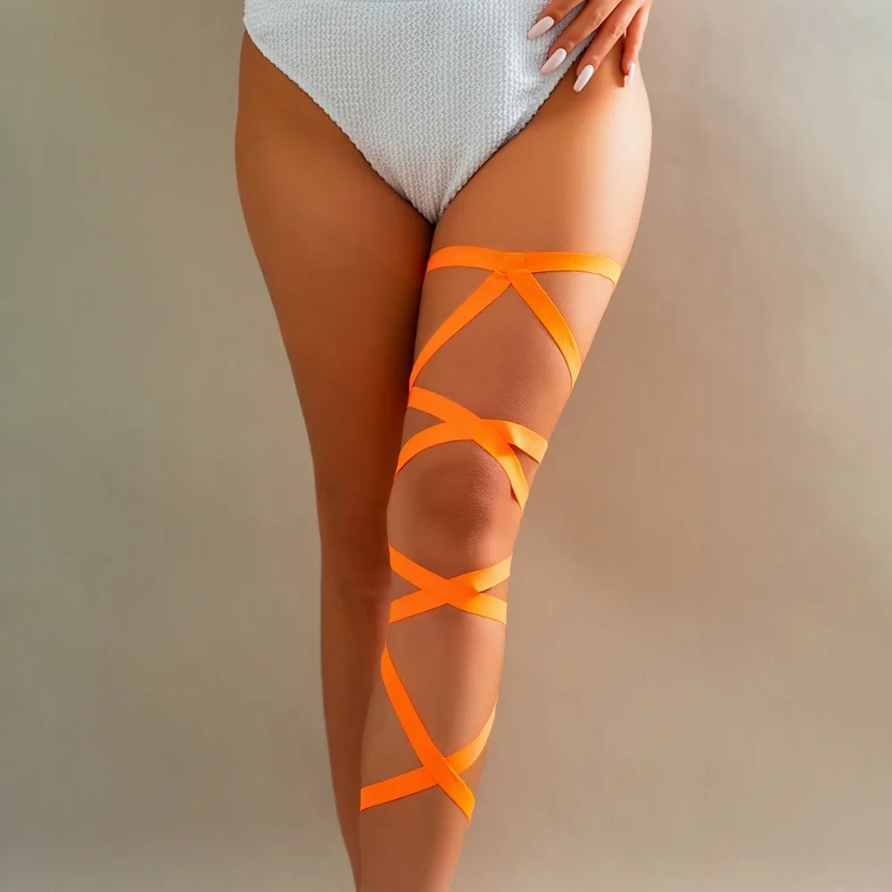 Creative Elastic Band Elastic Strap Body Chain Genjuku Style Leg Ring Leg Loop Vintage Multi-layer Leg Chain Women